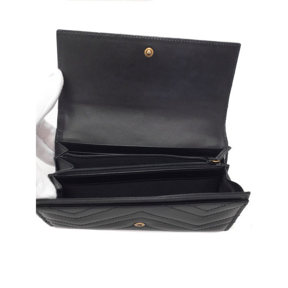 Gucci Long GG Wallet Bifold Marmont Continental - Picture 3 of 5